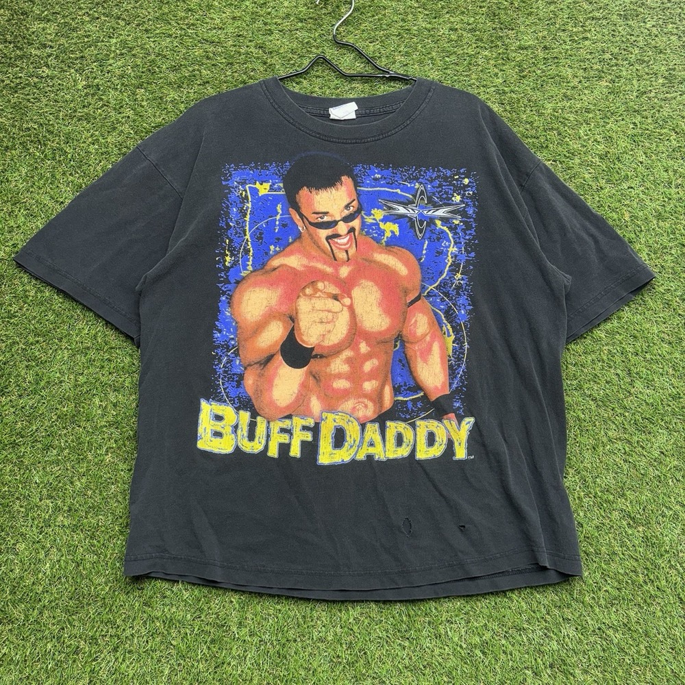 Vintage Buff Daddy Shirt Mens 2XL BUFF BAGWELL "STILL THE STUFF" Wrestling 90s